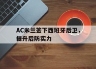 易游体育官方-关于AC米兰签下西班牙后卫，提升后防实力的信息